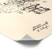 Onderzoeksinstrument 1901 oude patentkunst poster (Hoek)