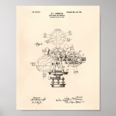 Onderzoeksinstrument 1901 oude patentkunst poster (Voorkant)