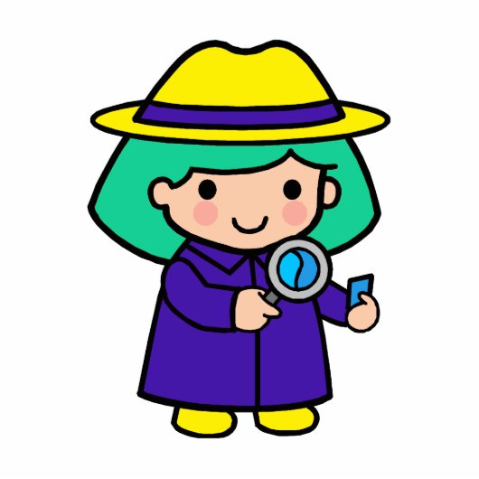 Onderzoekster Staand Fotobeeldje (Voorkant)