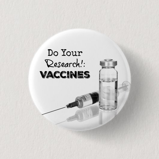 Onderzoeksvaccins Ronde Button 3,2 Cm (Voorkant)