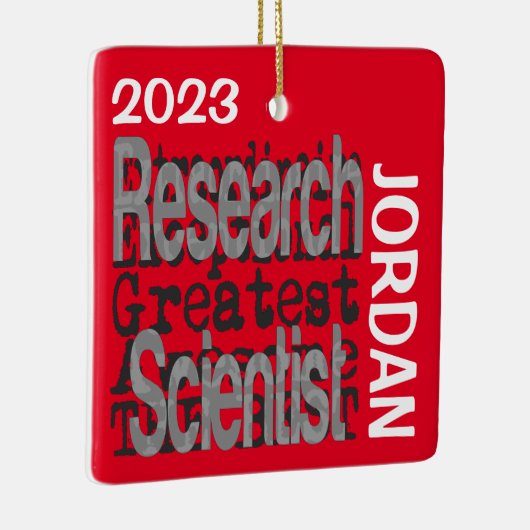 Onderzoekswetenschapper Extraordinaire Keramisch Ornament (Rechts)