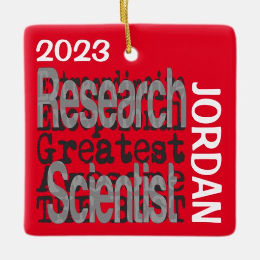 Onderzoekswetenschapper Extraordinaire Keramisch Ornament (Voorkant)