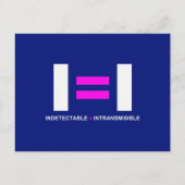 Ondetecteerbaar is een onzichtbaar VIH Briefkaart (Voorkant)