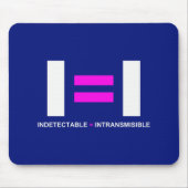 Ondetecteerbaar is een onzichtbaar VIH Muismat (Voorkant)