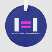 Ondetecteerbaar is een onzichtbaar VIH Ornament (voorkant)