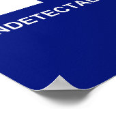 Ondetecteerbaar is een onzichtbaar VIH Poster (Hoek)