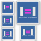 Ondetecteerbaar is een onzichtbaar VIH Sticker (Voorkant)