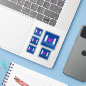 Ondetecteerbaar is een onzichtbaar VIH Sticker (Laptop met iPhone)