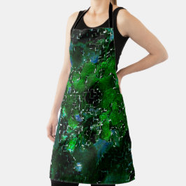 Ondeugdelijke mozaïek van een waterige plant-donke schort