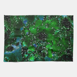 Ondeugdelijke mozaïek van het plant van de lagune  theedoek