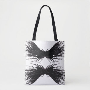 Ondeugden Abstract Zwarte Vleugels Alcohol Inkt Ku Tote Bag