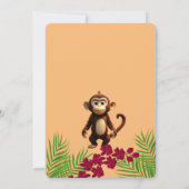 Ondeugend Aap Familie Kinderen Verjaardag Kaart (Achterkant)