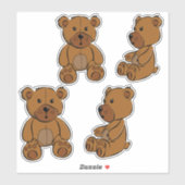 Ondeugend Beer Sticker (Vel)