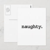 ondeugend. briefkaart (Voorkant / Achterkant)