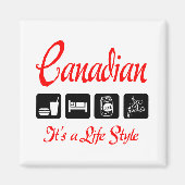 ondeugend Canadees Magneet (Voorkant)