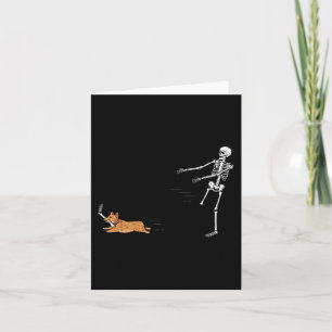 Ondeugend Corgi Dog Fun Skeleton Halloween Kaart