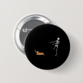 Ondeugend Corgi Dog Fun Skeleton Halloween Ronde Button 5,7 Cm (Voorkant /achterkant)