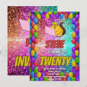 Ondeugend Eekhoorn Internet Party Verjaardag Uitno Kaart (Voorkant / Achterkant)