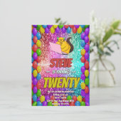 Ondeugend Eekhoorn Internet Party Verjaardag Uitno Kaart (Staand voorkant)