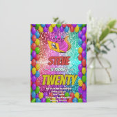 Ondeugend Eekhoorn Internet Party Verjaardag Uitno Kaart (Staand voorkant)