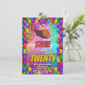 Ondeugend Eekhoorn Internet Party Verjaardag Uitno Kaart (Staand voorkant)