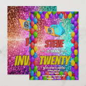 Ondeugend Eekhoorn Internet Party Verjaardag Uitno Kaart (Voorkant / Achterkant)