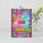 Ondeugend Eekhoorn Internet Party Verjaardag Uitno Kaart (Staand voorkant)