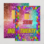 Ondeugend Eekhoorn Koffie Verjaardagsfeestje Uitno Kaart (Voorkant / Achterkant)