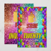 Ondeugend Eekhoorn Koffie Verjaardagsfeestje Uitno Kaart (Voorkant / Achterkant)