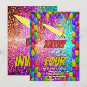 Ondeugend Eekhoorn Leuk Verjaardag Cheeky party ui Kaart (Voorkant / Achterkant)