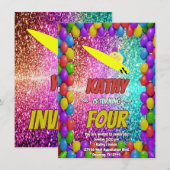 Ondeugend Eekhoorn Leuk Verjaardag Cheeky party ui Kaart (Voorkant / Achterkant)