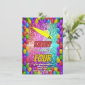 Ondeugend Eekhoorn Leuk Verjaardag Cheeky party ui Kaart (Staand voorkant)