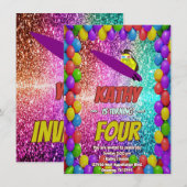 Ondeugend Eekhoorn Leuk Verjaardag Cheeky party ui Kaart (Voorkant / Achterkant)