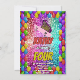 Ondeugend Eekhoorn Skateboard Verjaardagsfeest Uit Kaart