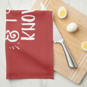 ondeugend en ik ken het grappige Kerstmis Theedoek (Quarter Fold)