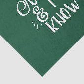 ondeugend en ik ken het grappige Kerstmis Tissuepapier (Detail)