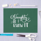 ondeugend en ik ken het grappige Kerstmis Tissuepapier (Craft)