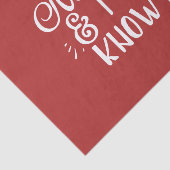 ondeugend en ik ken het grappige Kerstmis Tissuepapier (Detail)