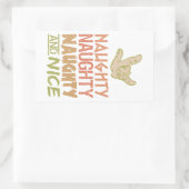 Ondeugend EN mooi aangepaste stickers (Tas)
