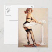  Ondeugend Fitness Guru Pin Up Meisje Briefkaart (Voorkant / Achterkant)