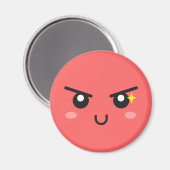 Ondeugend gezicht met kwade schittering magneet (Voorkant / Achterkant)