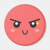 Ondeugend gezicht met kwade schittering magneet (Voorkant)