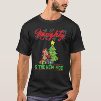 Ondeugend is de nieuwe mooie Kerstman Xmas_12 T-shirt