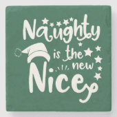 ondeugend is de nieuwe nice stenen onderzetter (Voorkant)