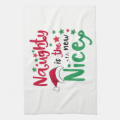 ondeugend is de nieuwe nice theedoek (Verticaal)