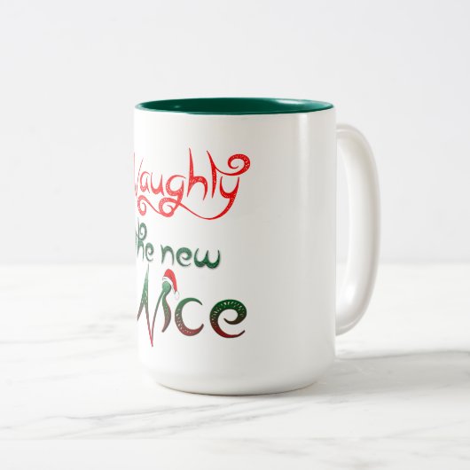 ondeugend is het nieuwe leuke ontwerp van de mok v (Voorkant rechts)