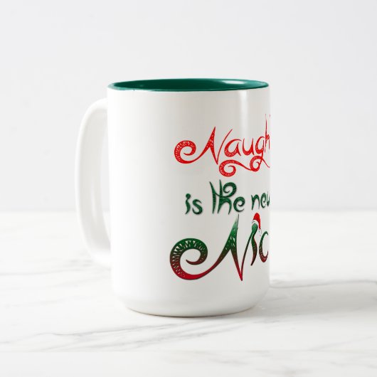 ondeugend is het nieuwe leuke ontwerp van de mok v (Voorkant links)