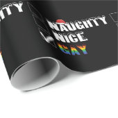Ondeugend Leuk Gay Rainbow Pride LGBT Kerstcadeau Cadeaupapier (Rol Hoek)