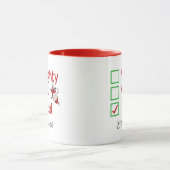 Ondeugend, leuk, ik probeerde grappige kerstman hu mok (Midden)