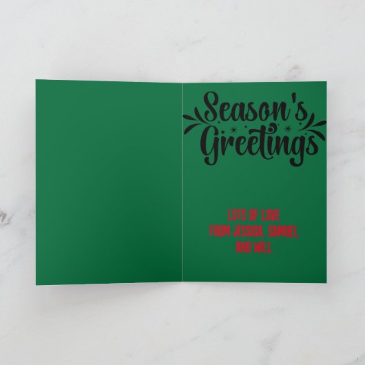 Ondeugend/leuk Laat staan dat ik mijn eigen spulle Feestdagen Kaart (Binnen)